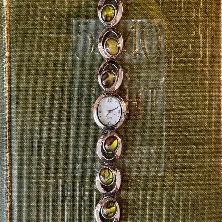Silver Abalone Watch