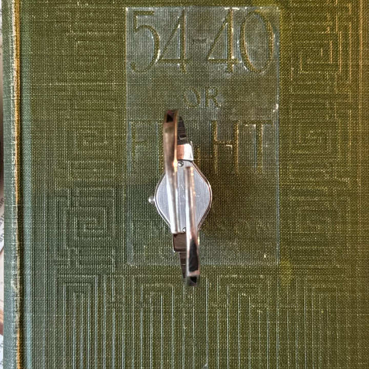 Silver Floral Peekaboo Watch