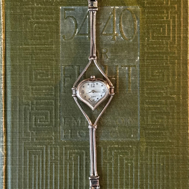 Silver Heart Watch