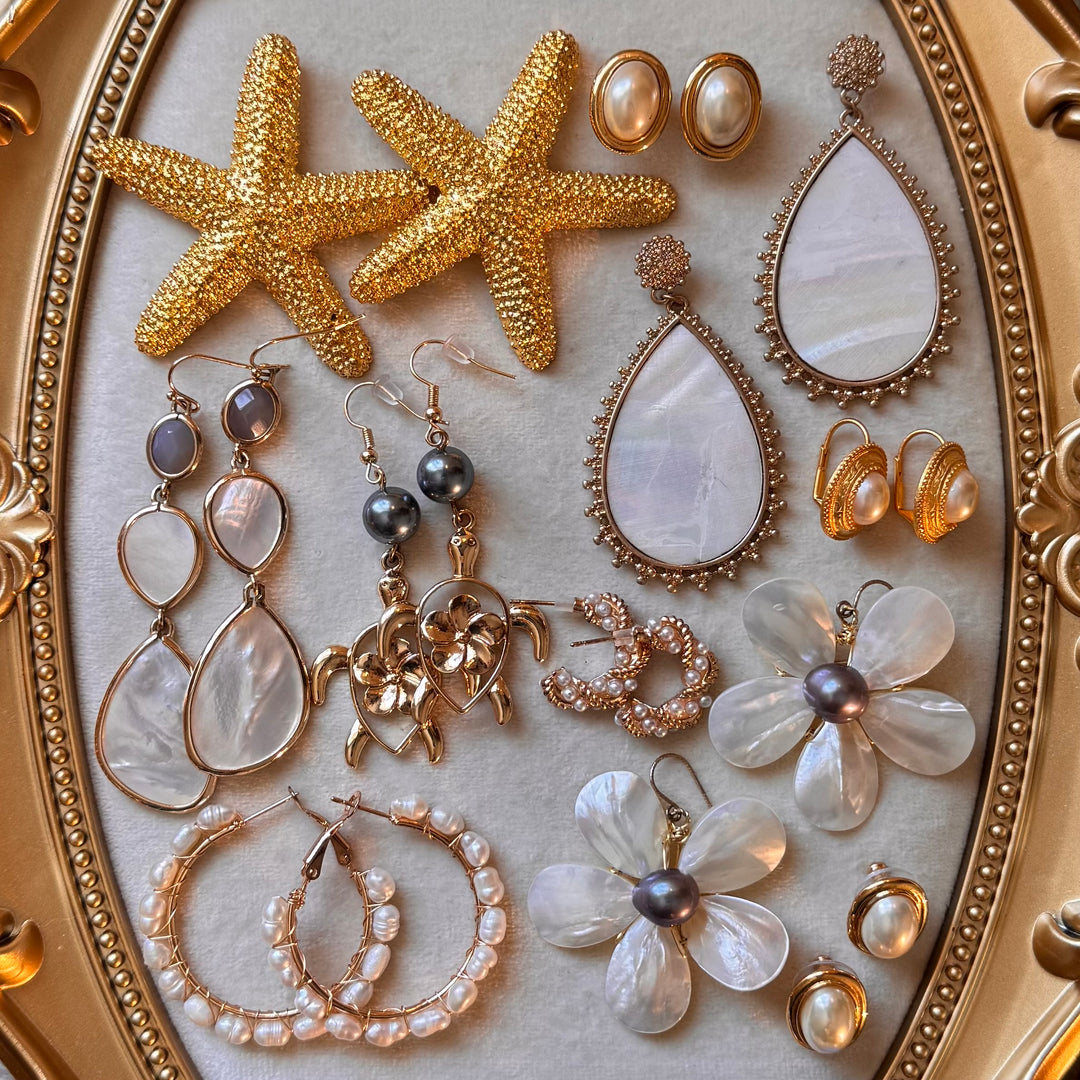 Gold Beachy Earrings