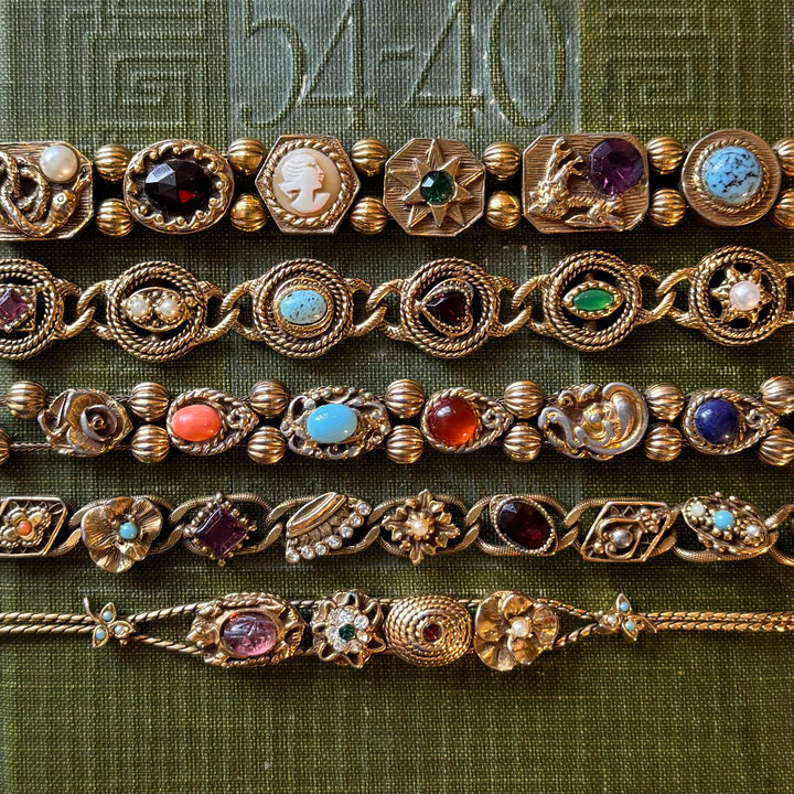 Gold 1970's Charm Bracelet