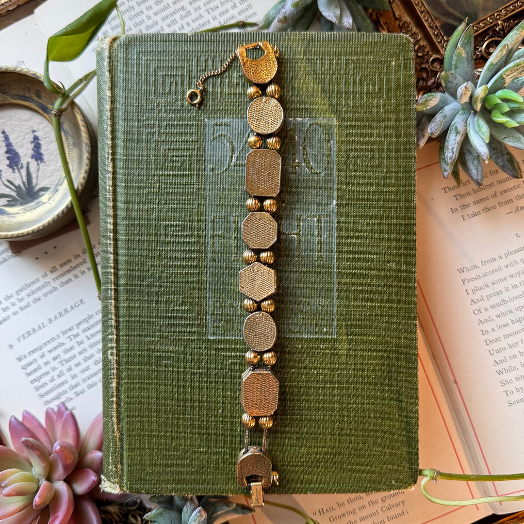 Gold 1970's Charm Bracelet