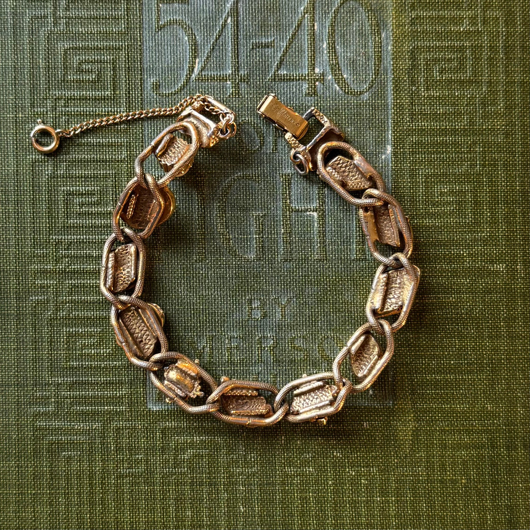 Gold 1970's Charm Bracelet