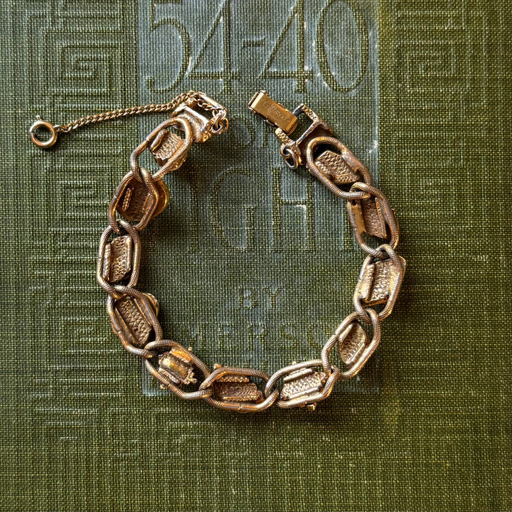 Gold 1970's Charm Bracelet