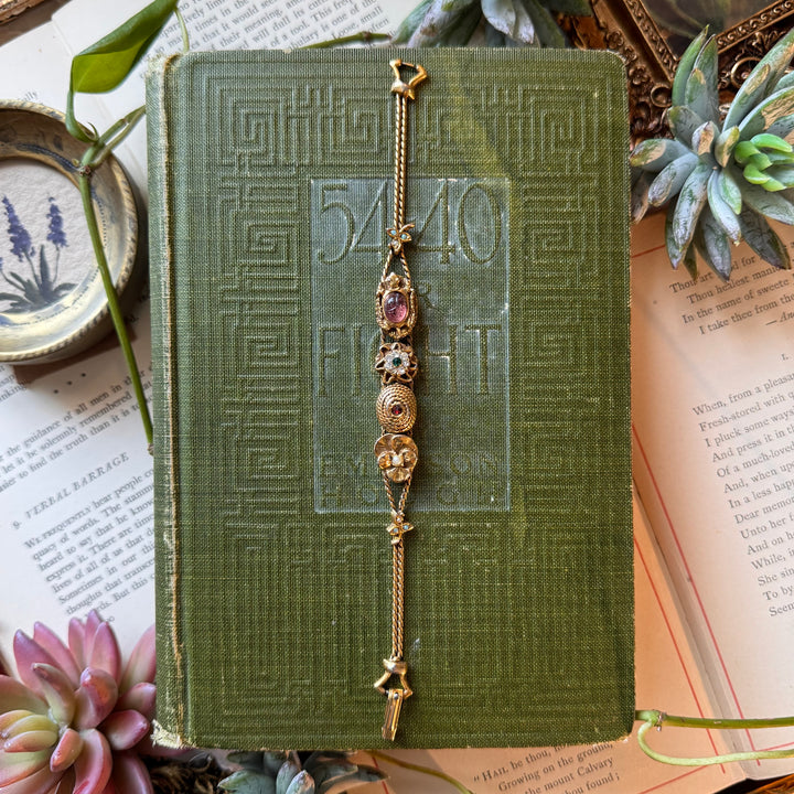 Gold 1970's Charm Bracelet