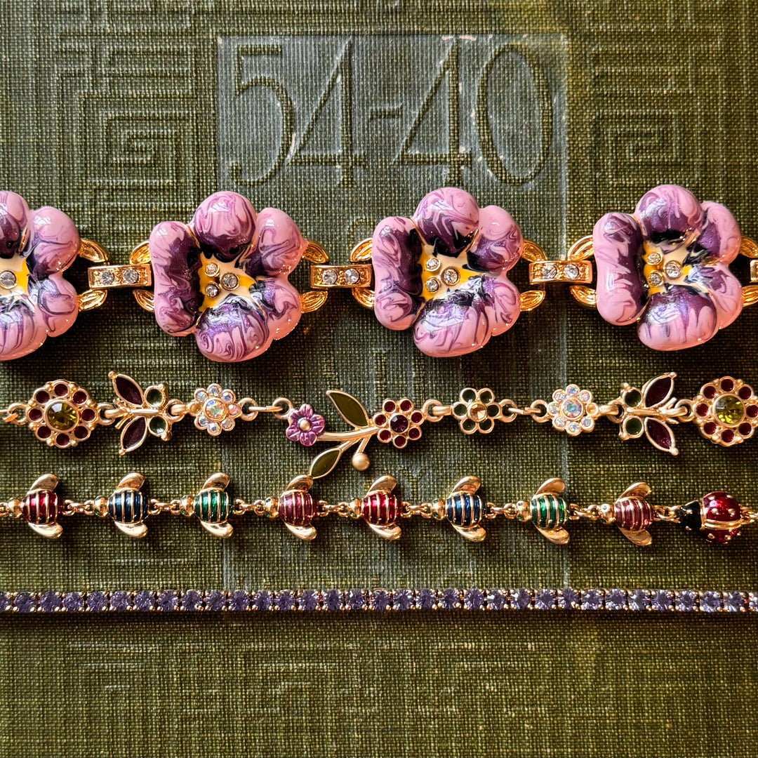 Gold Purple Bracelets