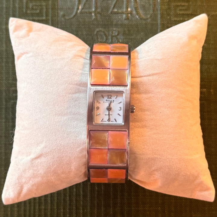 Silver Midcentury style Bangle Watch