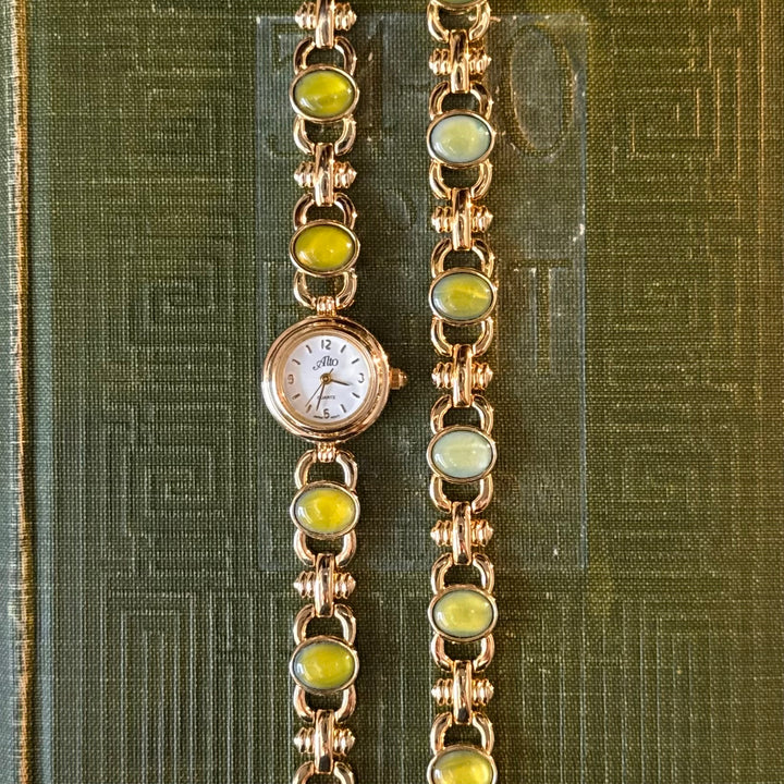 Gold Watch with Matching Bracelet