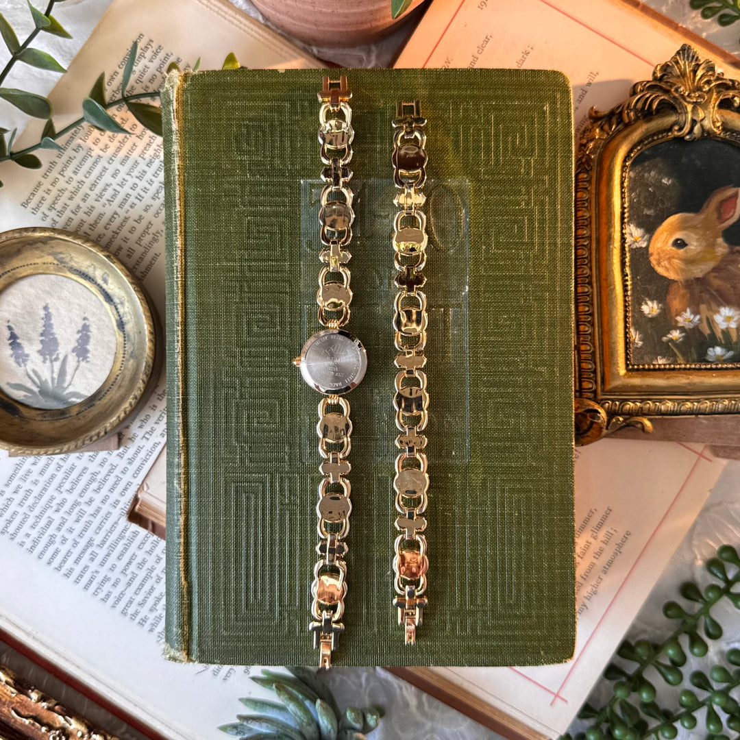 Gold Watch with Matching Bracelet