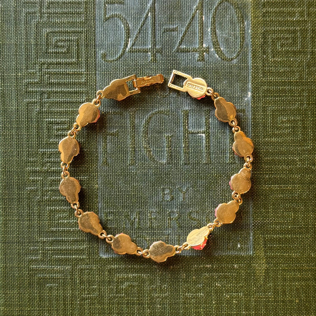 Gold Enamel Joan Rivers Bracelets