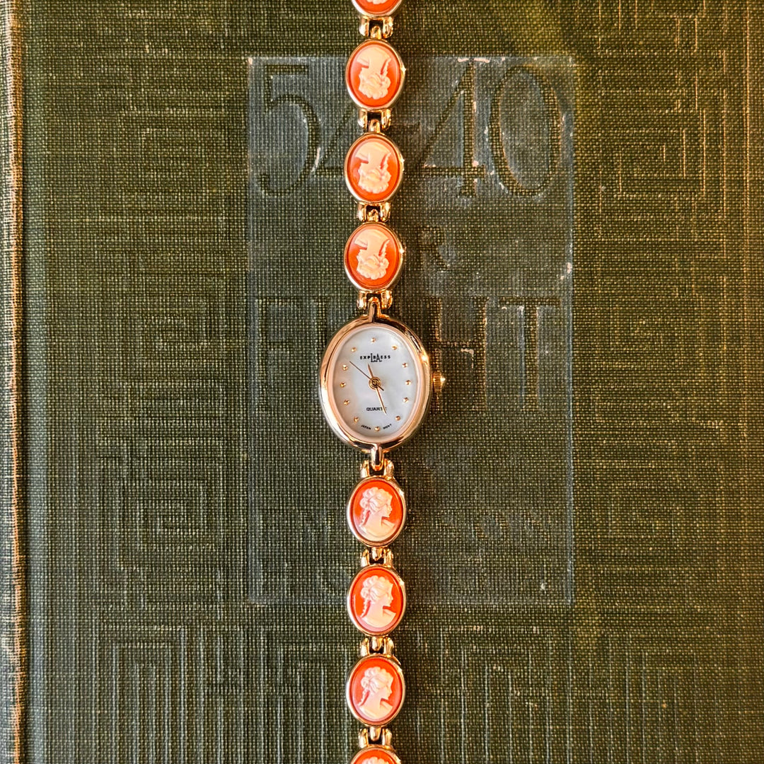 Gold Cameo Watch