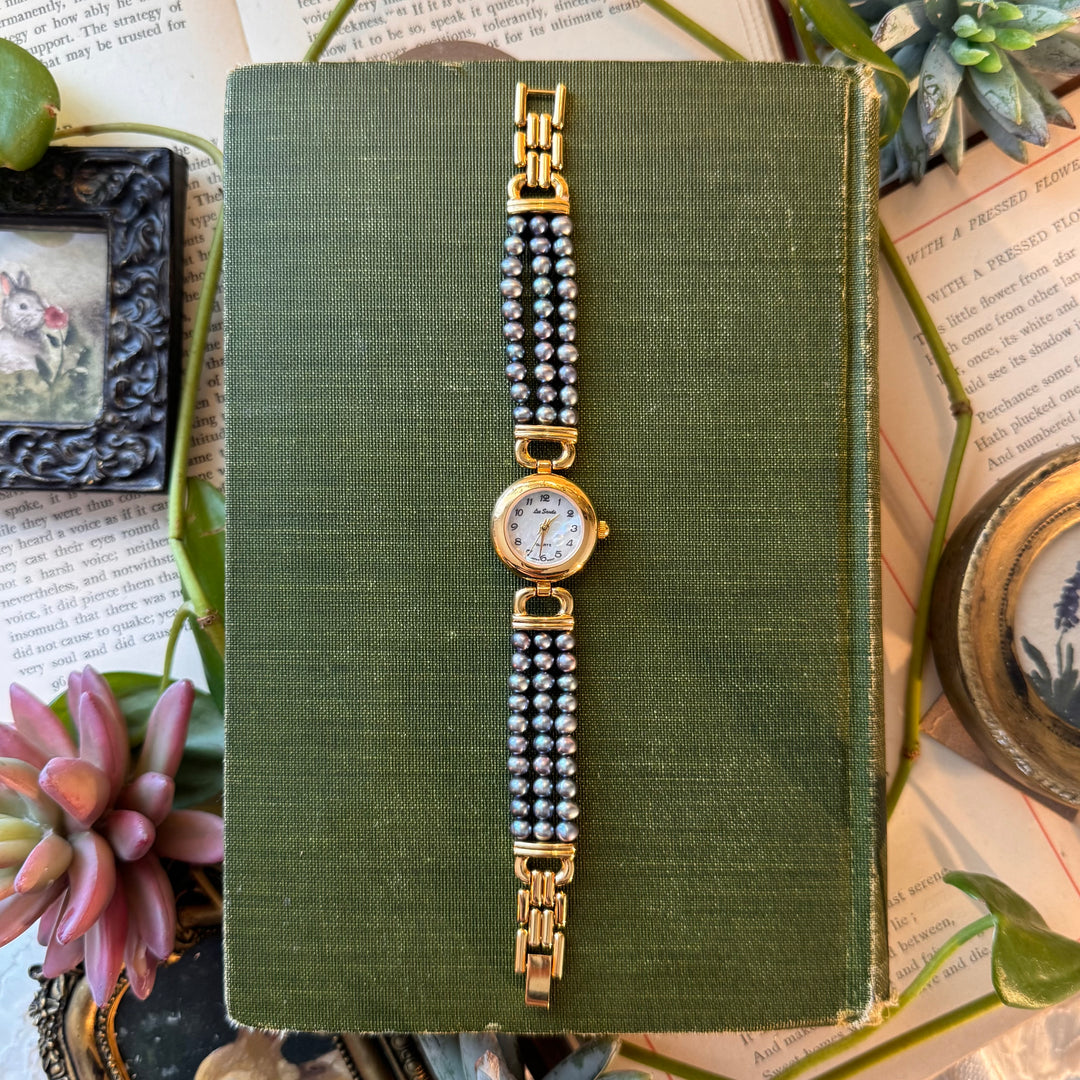 Gold Pearl Watch