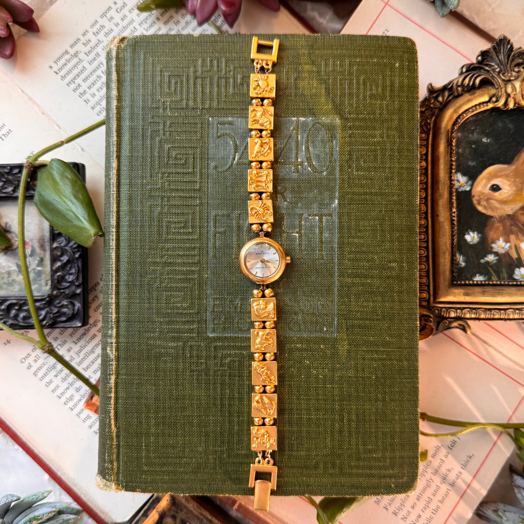 Gold Zodiac Sign Charm Watch