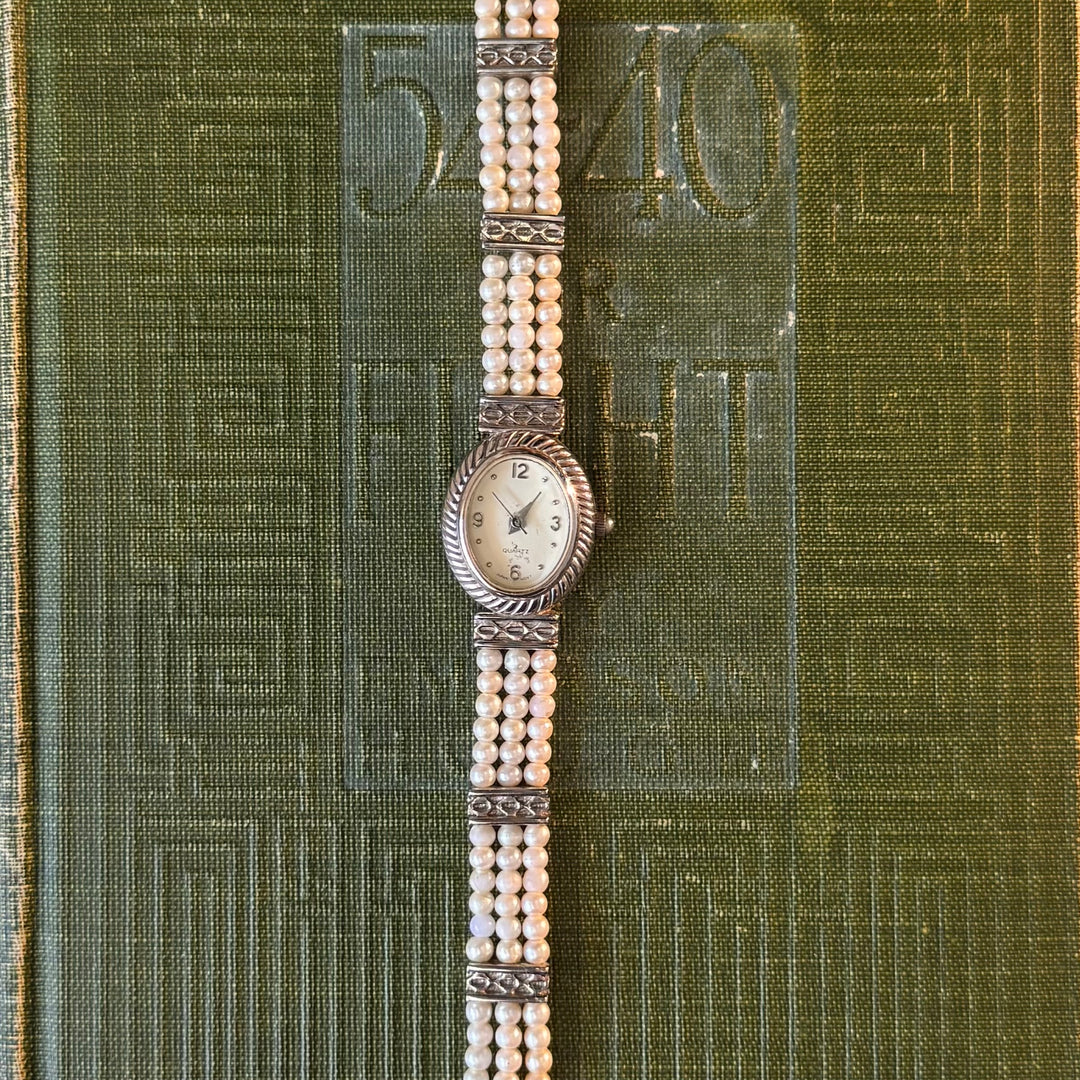 Sliver Pearl Watch