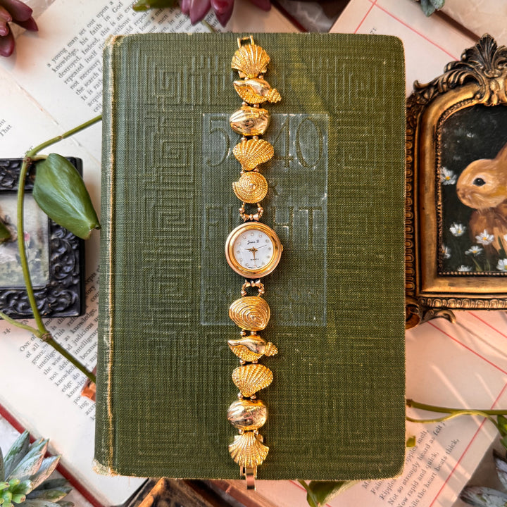 Gold Beach Theme Charm Watch