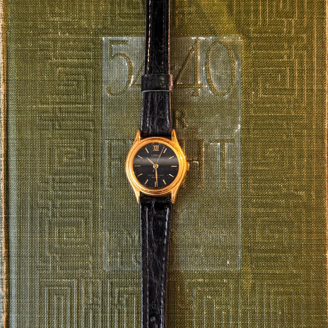 Gold leather Watch