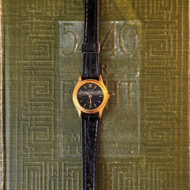 Gold leather Watch