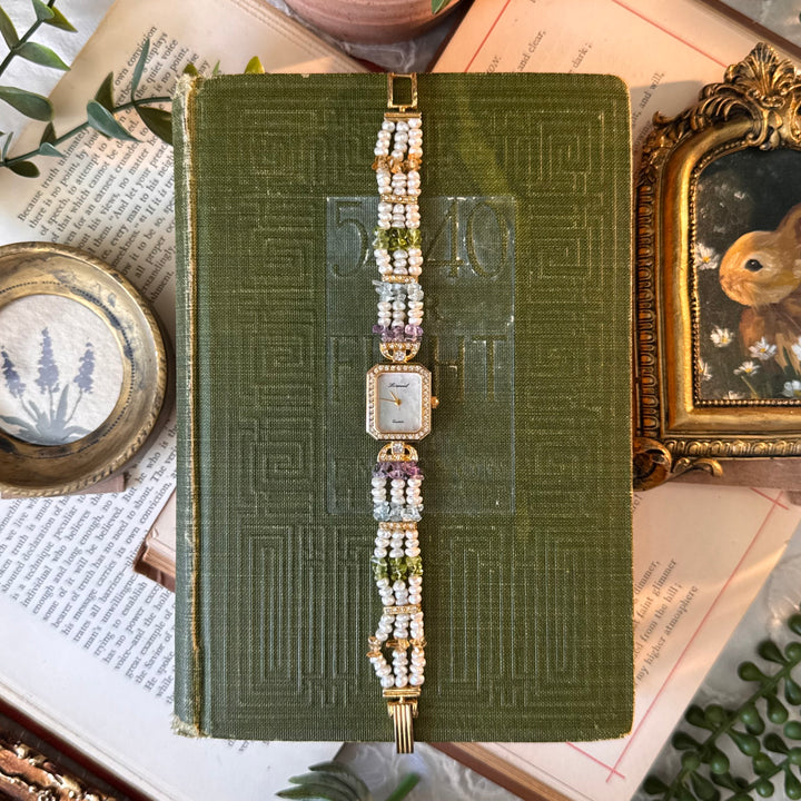 Gold Pearl Watch