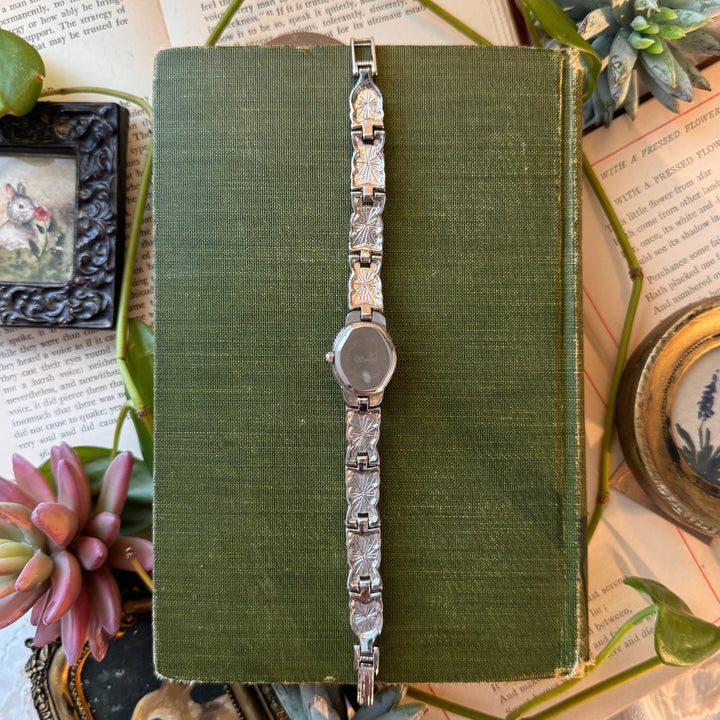 Silver Peekaboo Cameo Watch