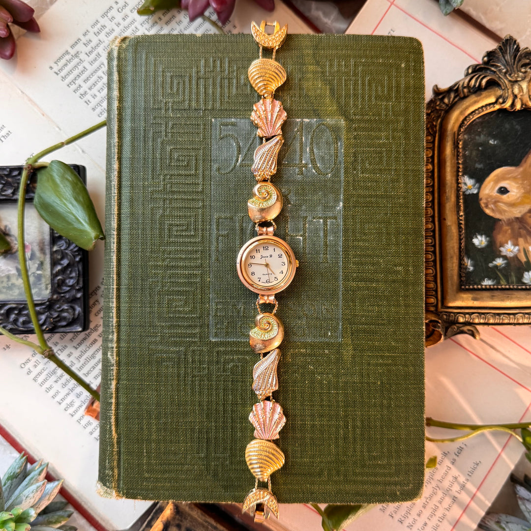 Gold Beach Theme Charm Watch