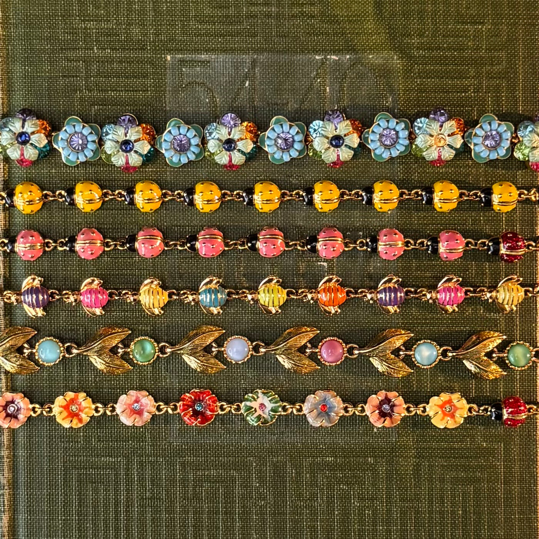 Gold Enamel Joan Rivers Bracelets