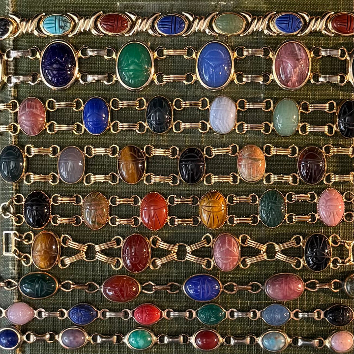 Gold Scarab Bracelets