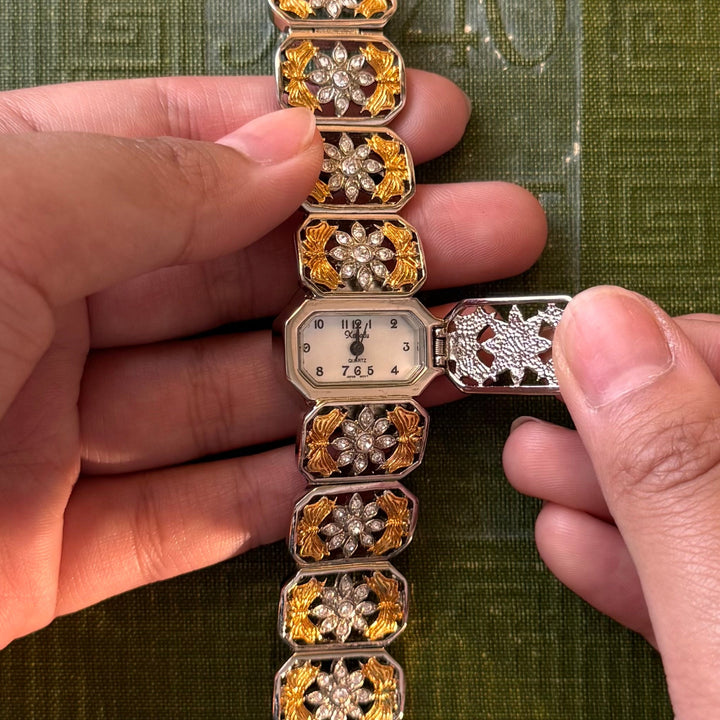 Two Tone Peekaboo Watch