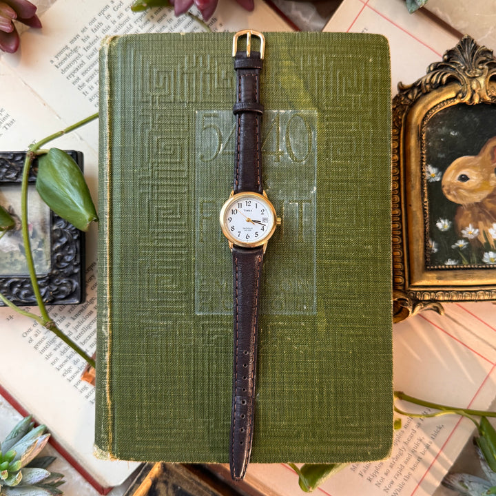 Gold Leather Watch