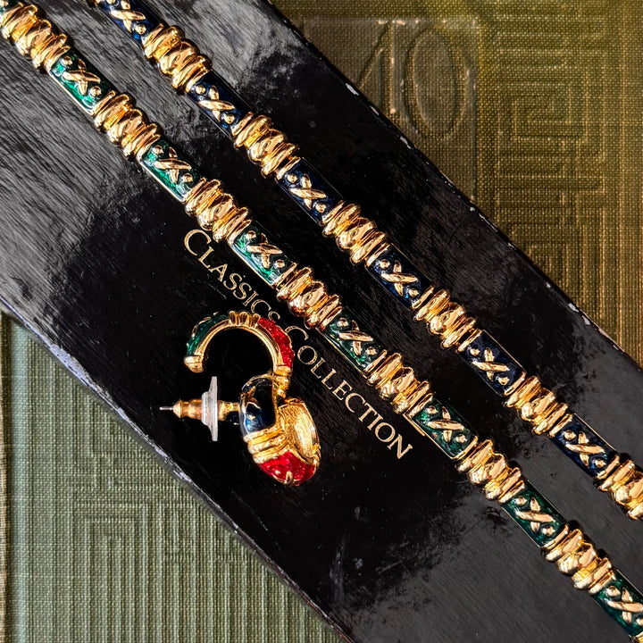 Gold Enamel Joan Rivers Set