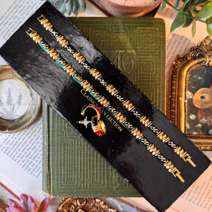 Gold Enamel Joan Rivers Set