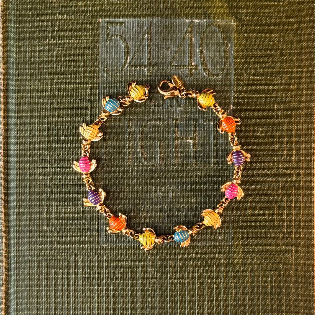 Gold Enamel Joan Rivers Bracelets