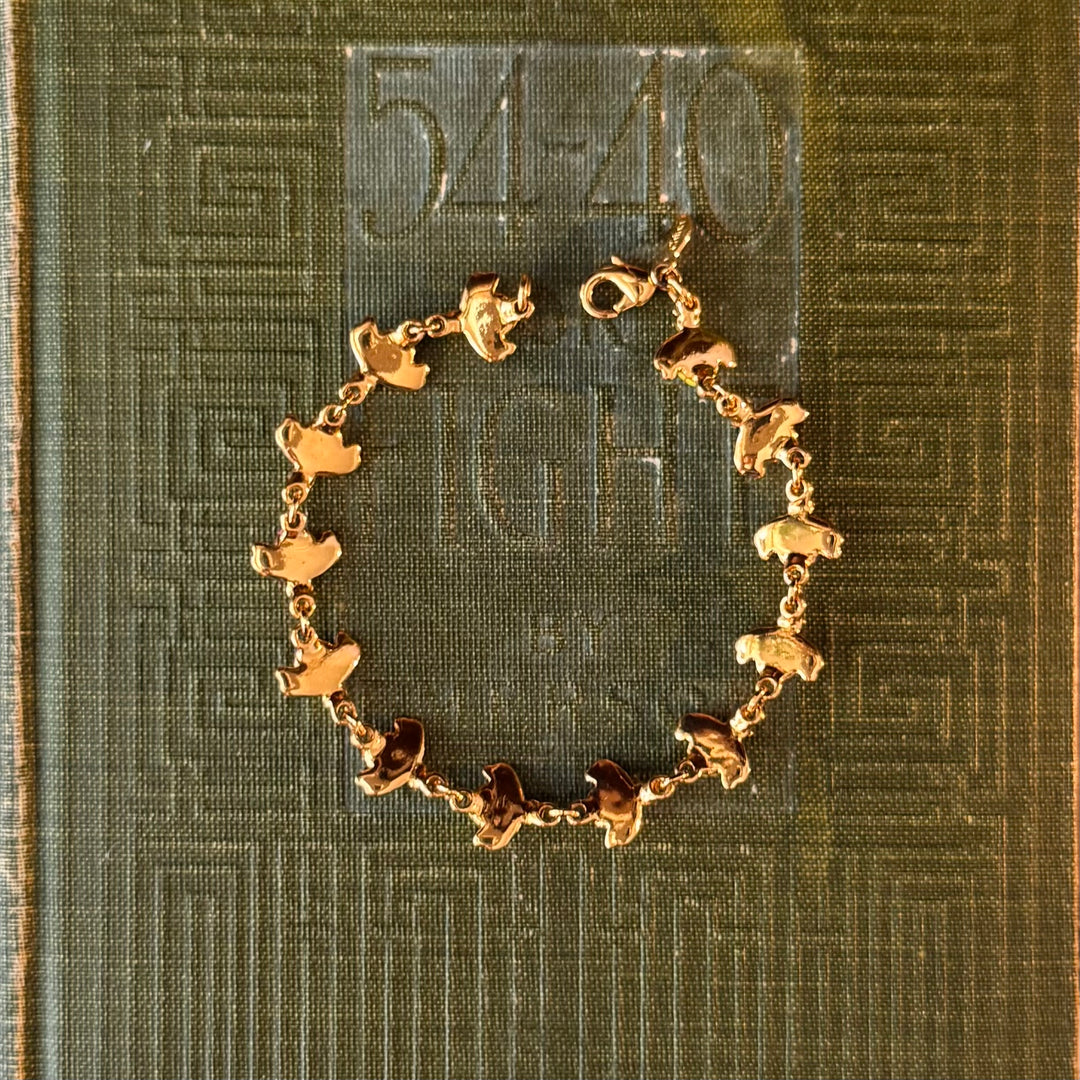 Gold Enamel Joan Rivers Bracelets