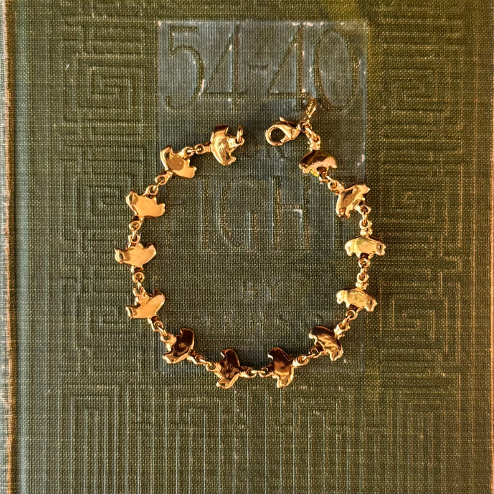 Gold Enamel Joan Rivers Bracelets