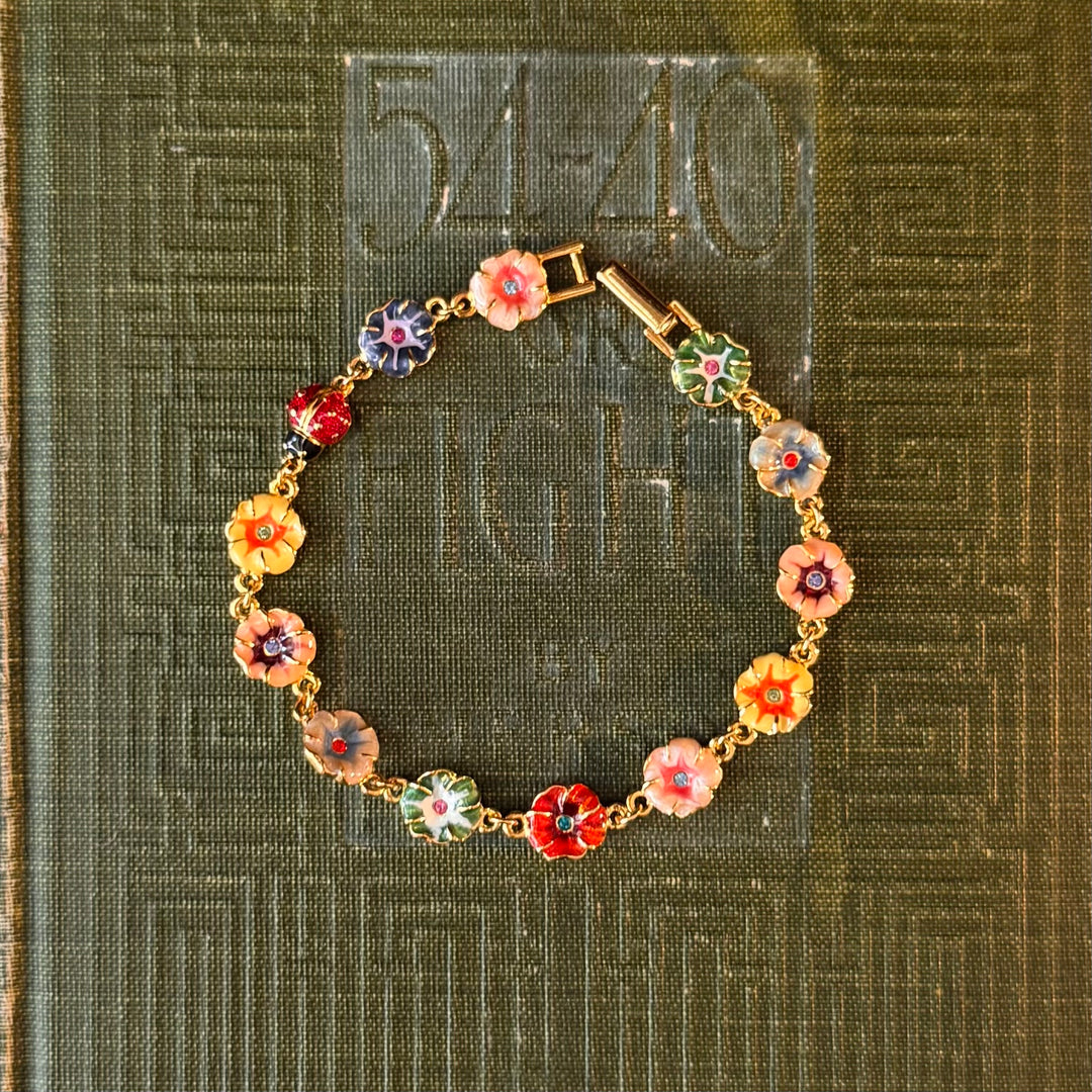 Gold Enamel Joan Rivers Bracelets