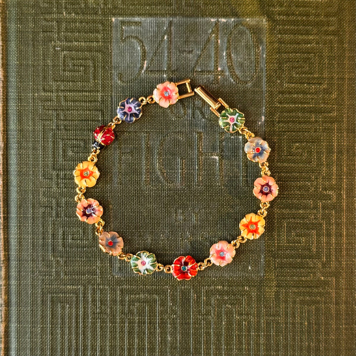 Gold Enamel Joan Rivers Bracelets