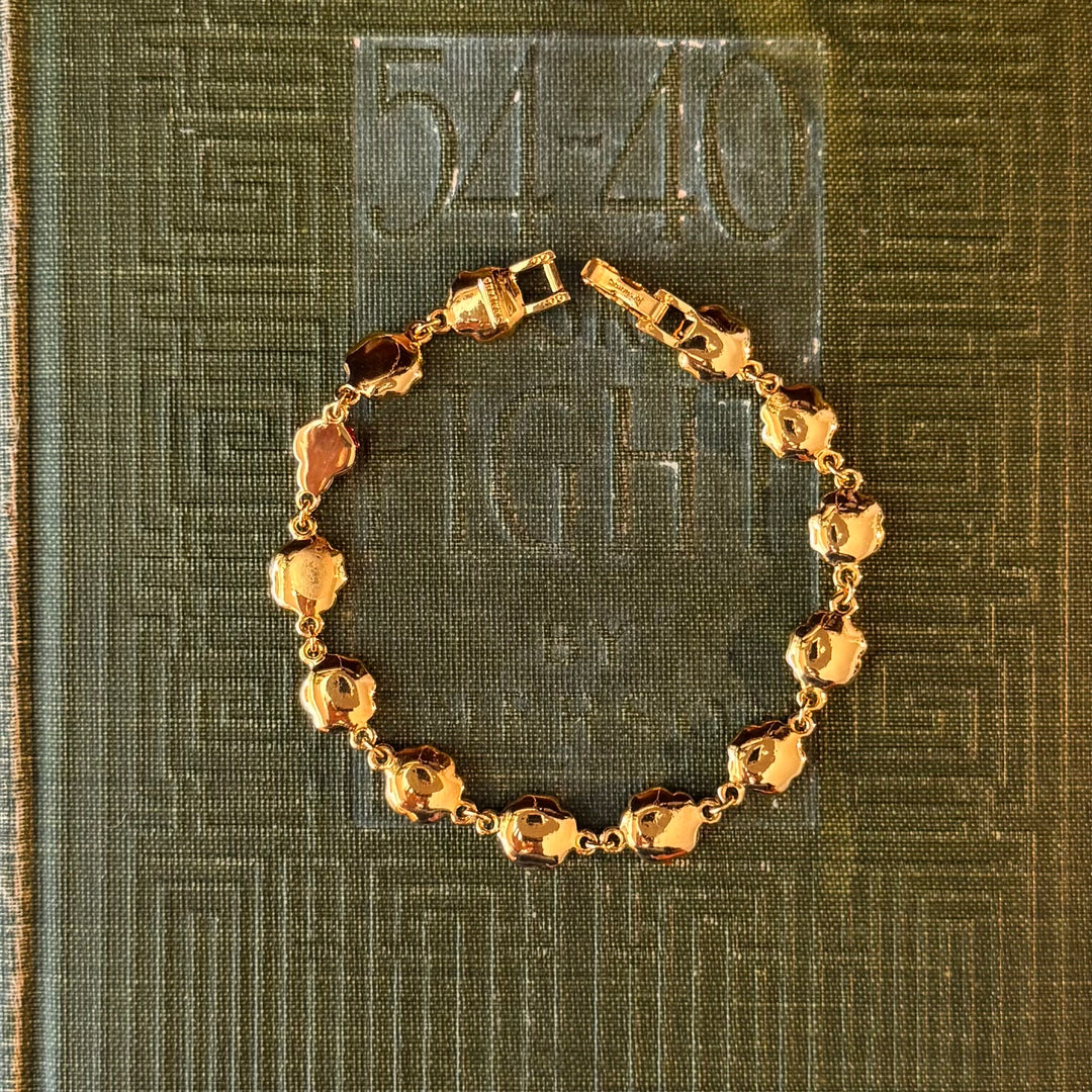 Gold Enamel Joan Rivers Bracelets