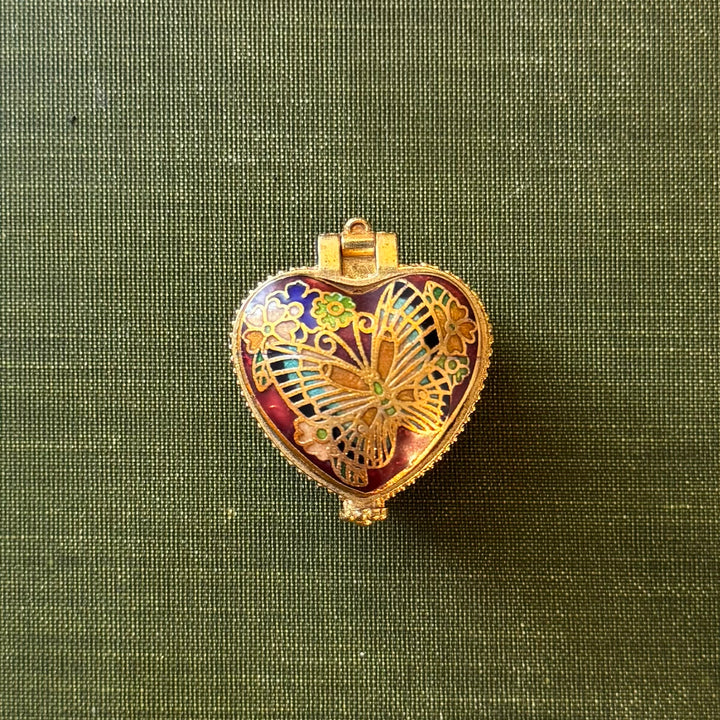 Gold Heart Trinket Box