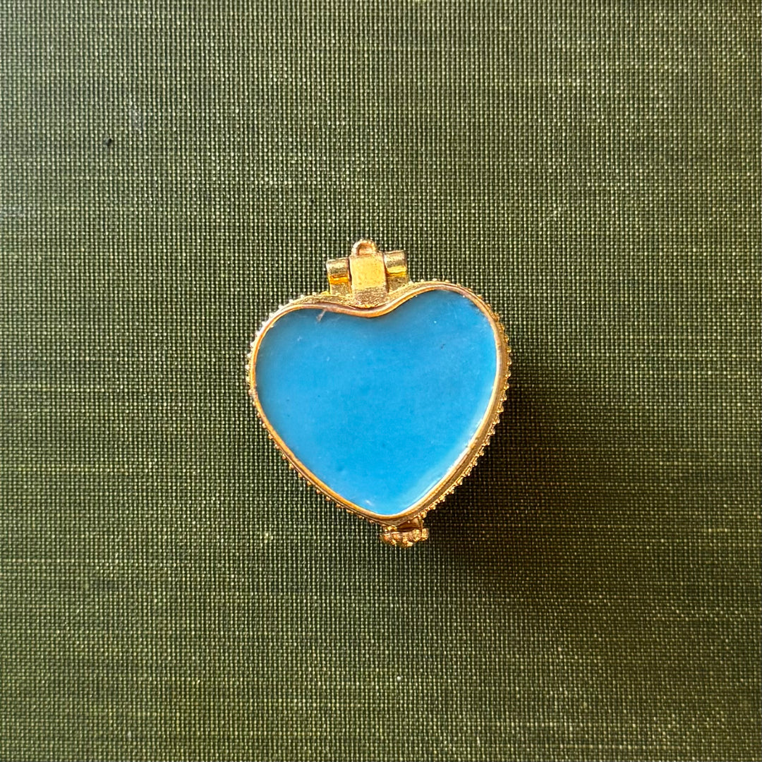 Gold Heart Trinket Box