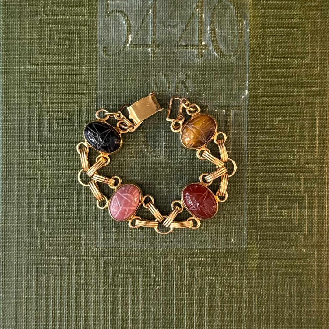 Gold Scarab Bracelets