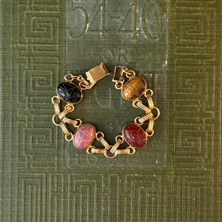 Gold Scarab Bracelets