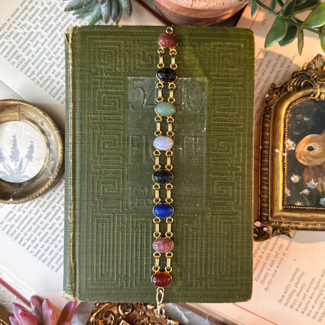 Gold Scarab Bracelets