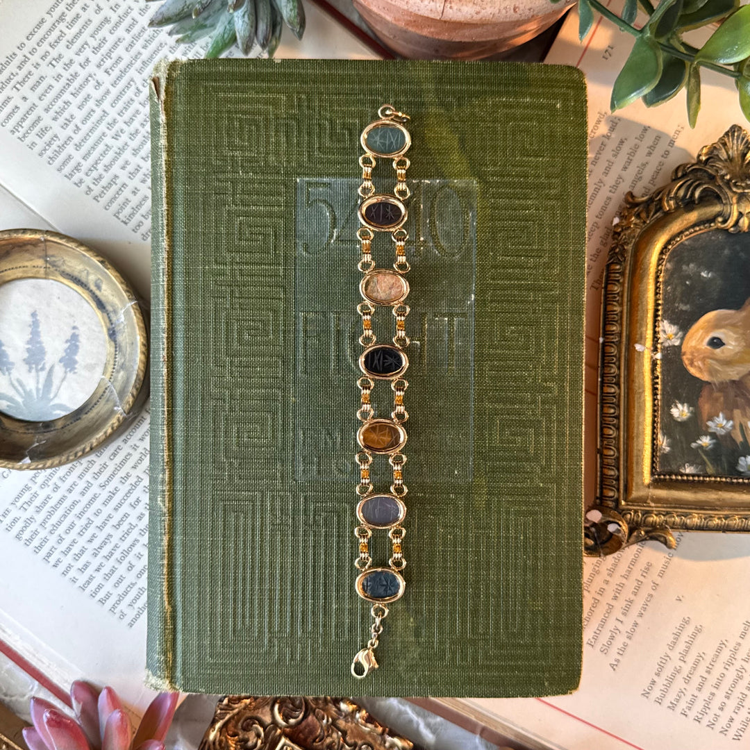 Gold Scarab Bracelets