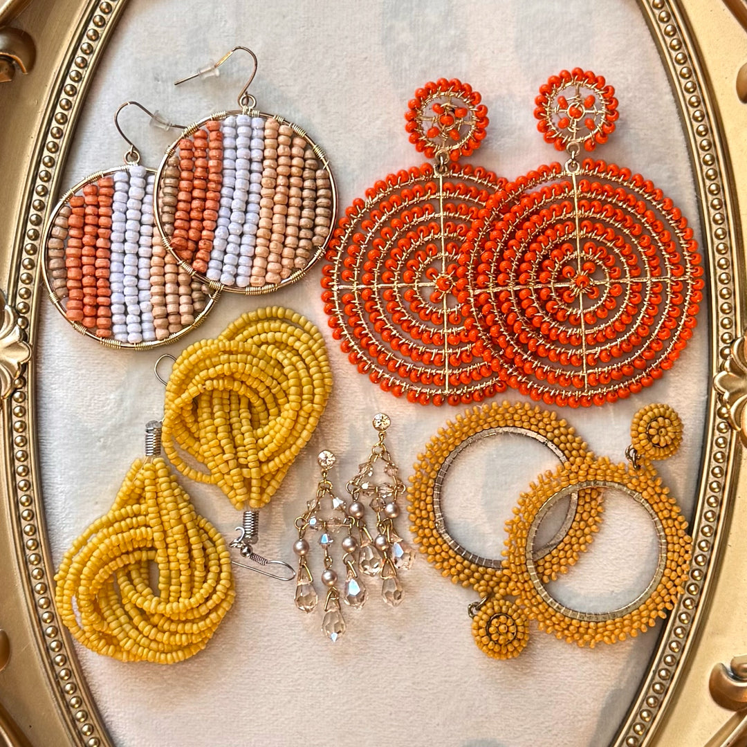 Sunlit Beaded Earrings