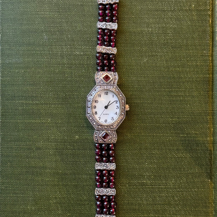 Silver Beaded Watch