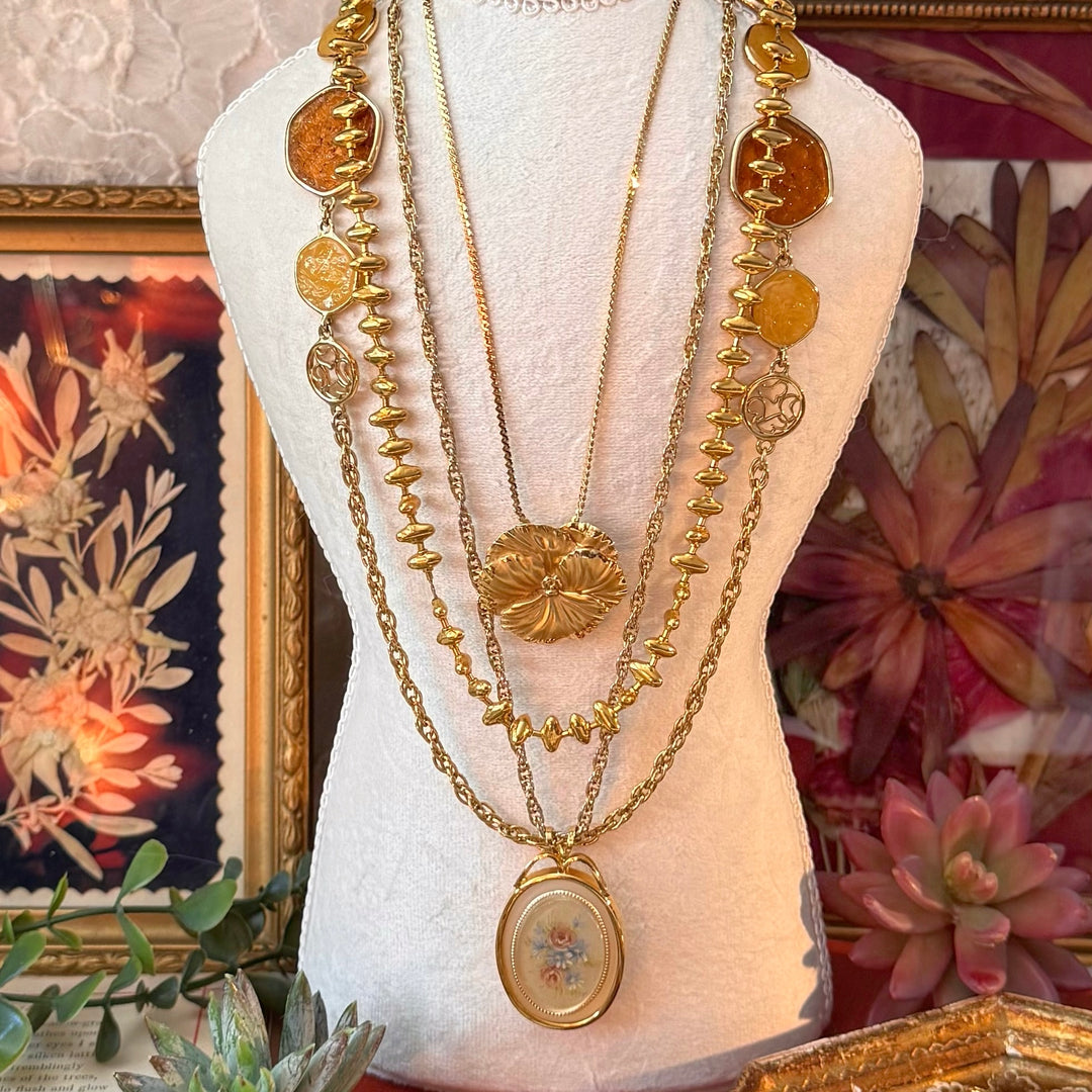 Golden Heirloom Necklaces