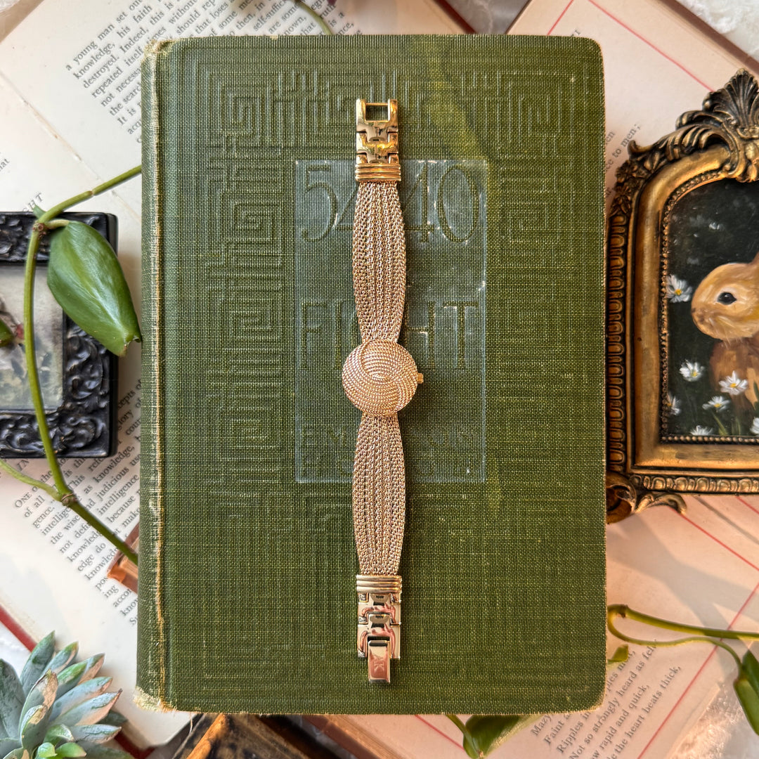 Gold Watch with Peekaboo Face