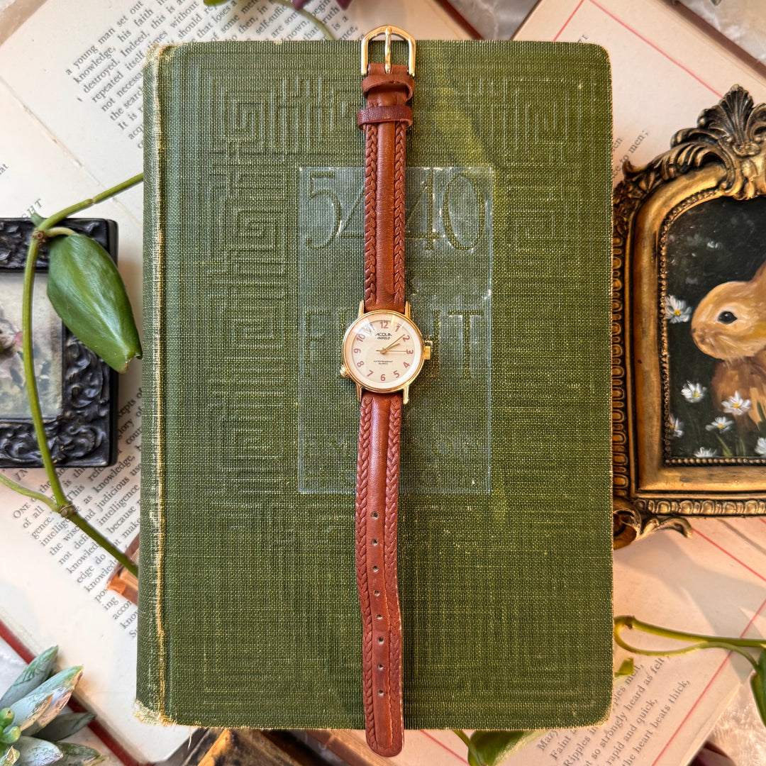 Gold Leather Watch