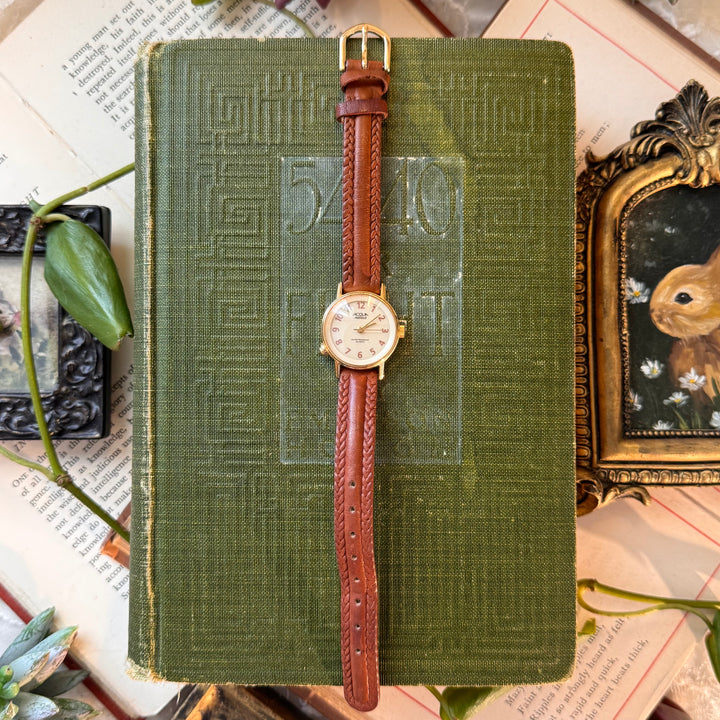 Gold Leather Watch