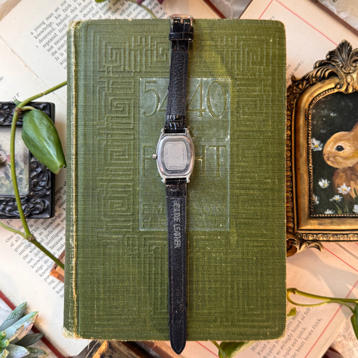 Silver Leather Watch