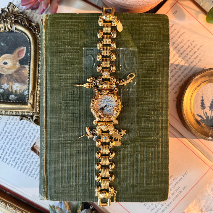 Gold Kirks Folly Charm Watch